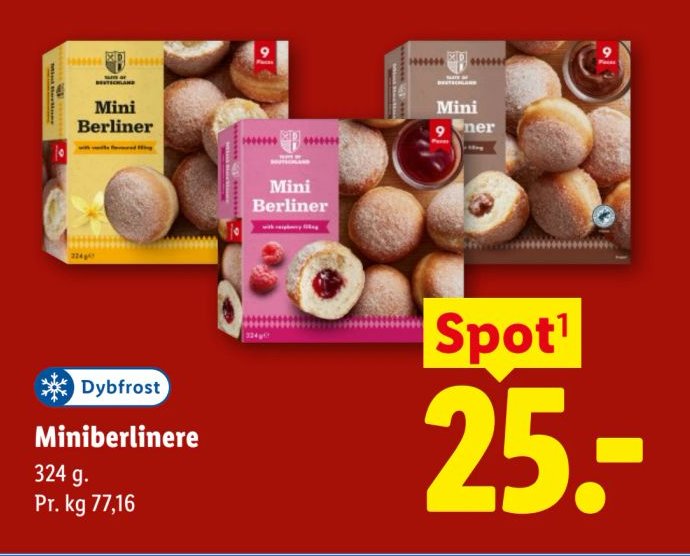 Miniberlinere 324 g. – Lidl