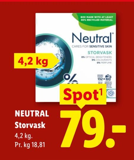 NEUTRAL Storvask 4,2 kg. – Lidl