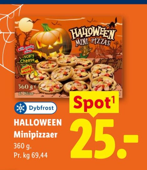 HALLOWEEN Minipizzaer 360 g. – Lidl