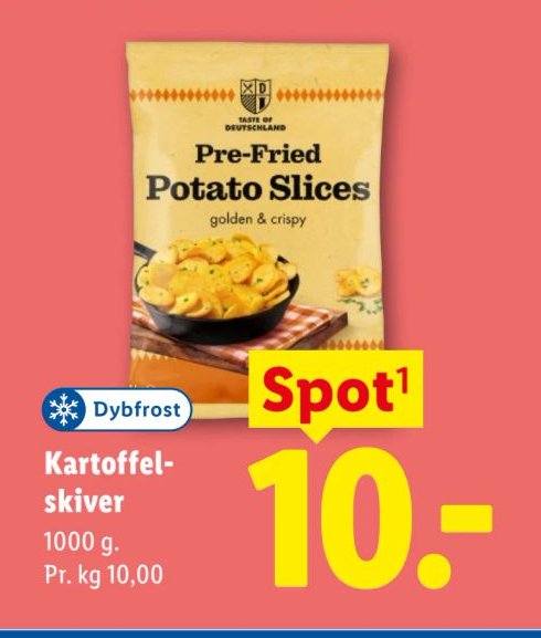 Kartoffelskiver 1000 g – Lidl