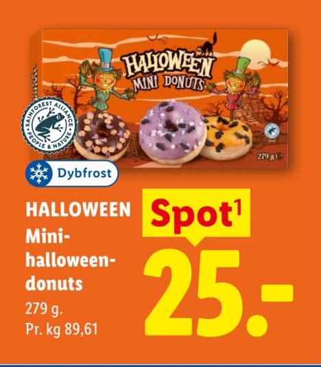 HALLOWEEN Mini-halloween-donuts 279 g – Lidl