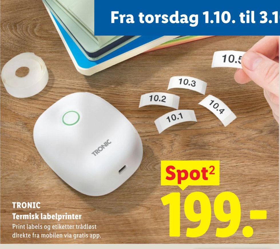 TRONIC Termisk labelprinter – Lidl