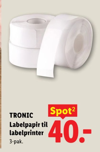 TRONIC Labelpapir til labelprinter 3-pak. – Lidl