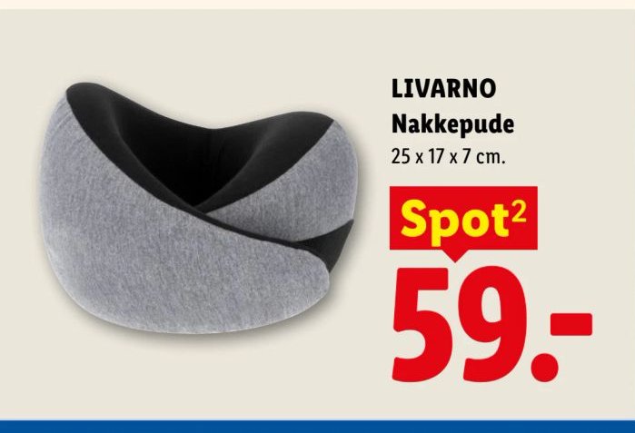 LIVARNO Nakkepude 25 x 17 x 7 cm. – Lidl