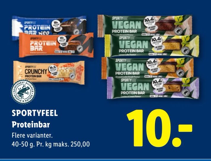 SPORTYFEEL Proteinbar – Lidl