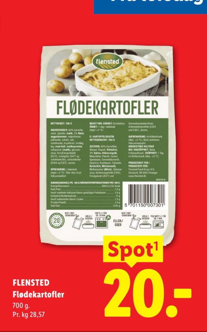 FLENSTED Flødekartofler – Lidl