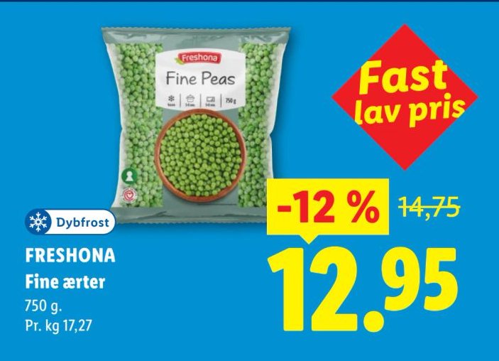 FRESHONA Fine ærter 750 g – Lidl
