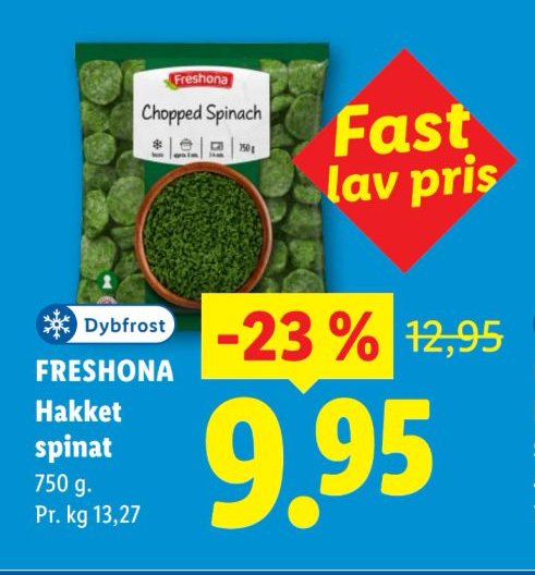 FRESHONA Hakket spinat 750 g – Lidl