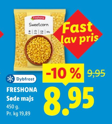 FRESHONA Søde majs 450 g – Lidl