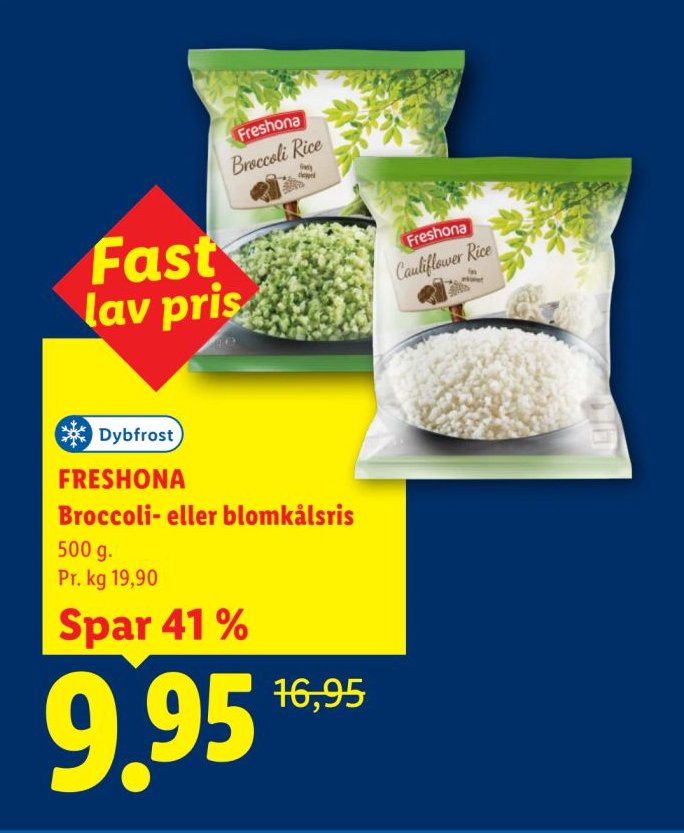 FRESHONA Broccoli- eller blomkålsris 500 g – Lidl
