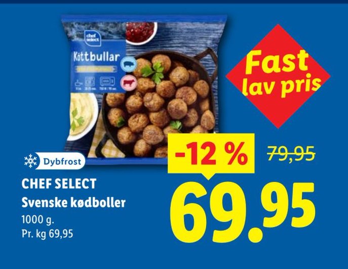 CHEF SELECT Svenske kødboller – Lidl
