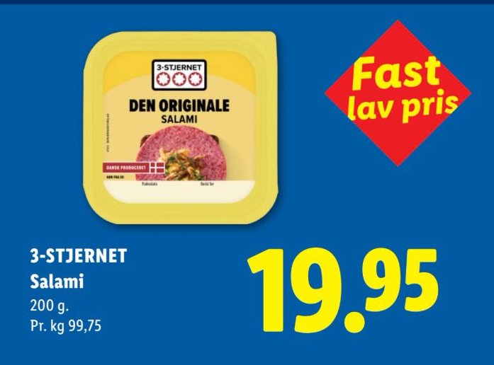 3-STJERNET Salami 200 g – Lidl