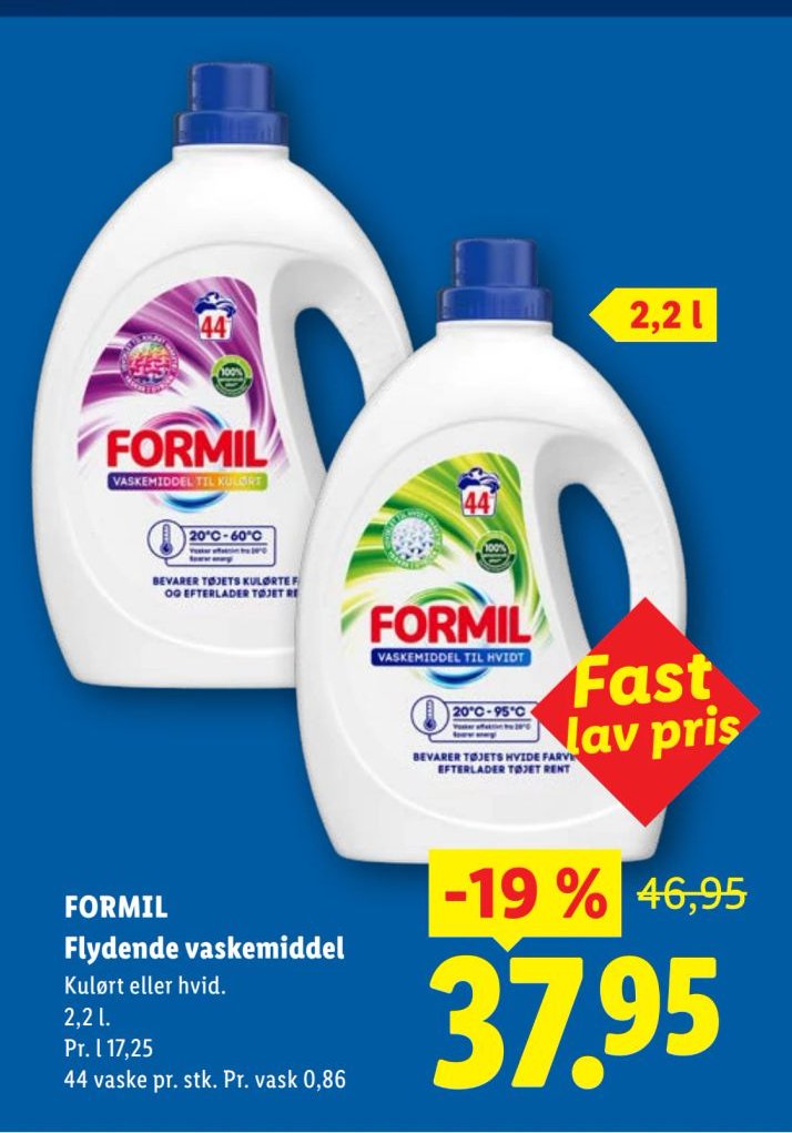 FORMIL Flydende vaskemiddel – Lidl