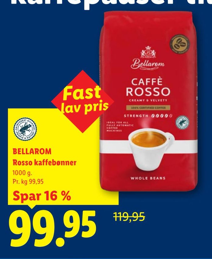 BELLAROM Rosso kaffebønner 1000 g – Lidl