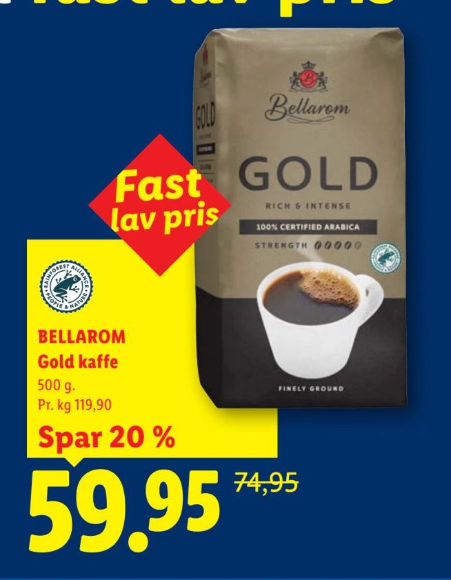 BELLAROM Gold kaffe 500 g – Lidl