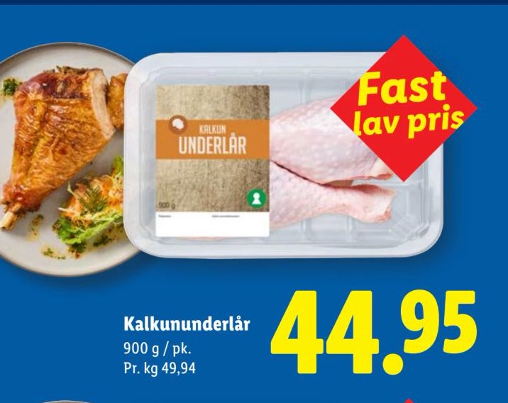 Kalkununderlår 900 g / pk. – Lidl