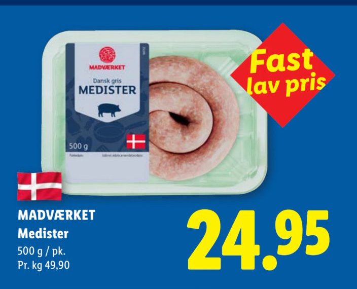 MADVÆRKET Medister 500 g / pk. – Lidl