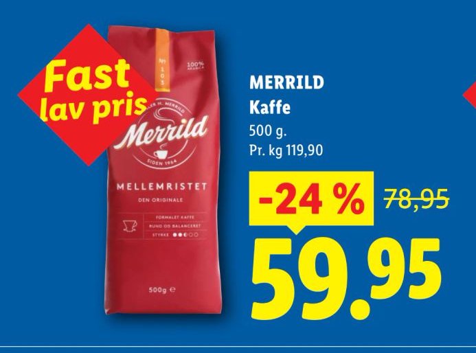 MERRILD Kaffe 500 g – Lidl