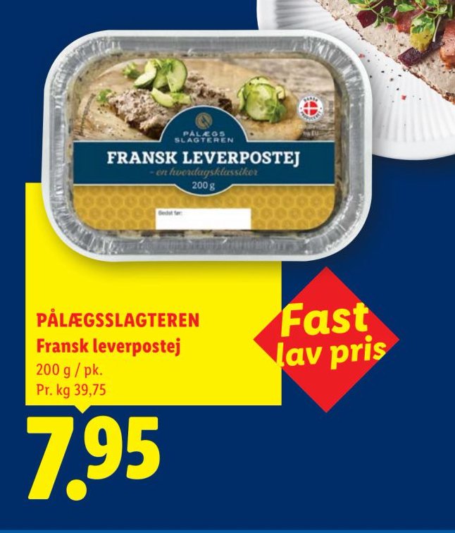 PÅLÆGSSLAGTEREN Fransk leverpostej 200 g / pk. – Lidl