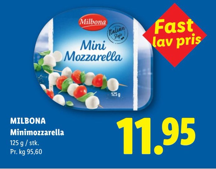 MILBONA Minimozzarella 125 g / stk. – Lidl