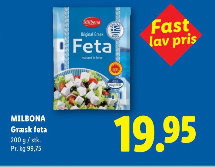 MILBONA Græsk feta 200 g / stk. – Lidl