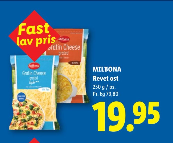 MILBONA Revet ost 250 g / ps. – Lidl