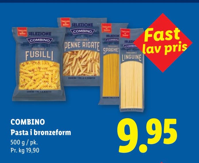 COMBINO Pasta i bronzeform 500 g / pk. – Lidl