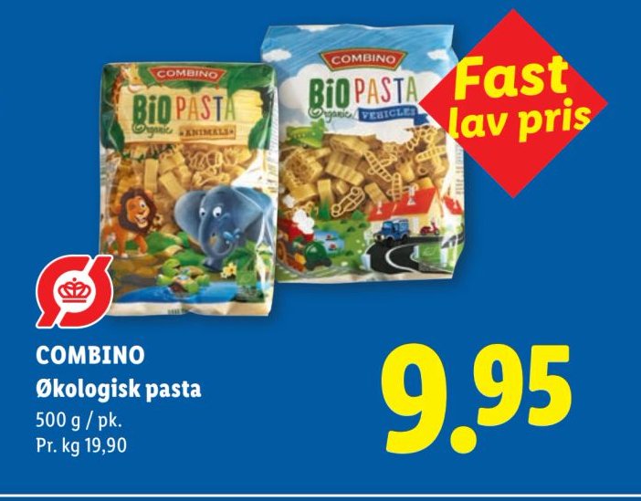 COMBINO Økologisk pasta – Lidl