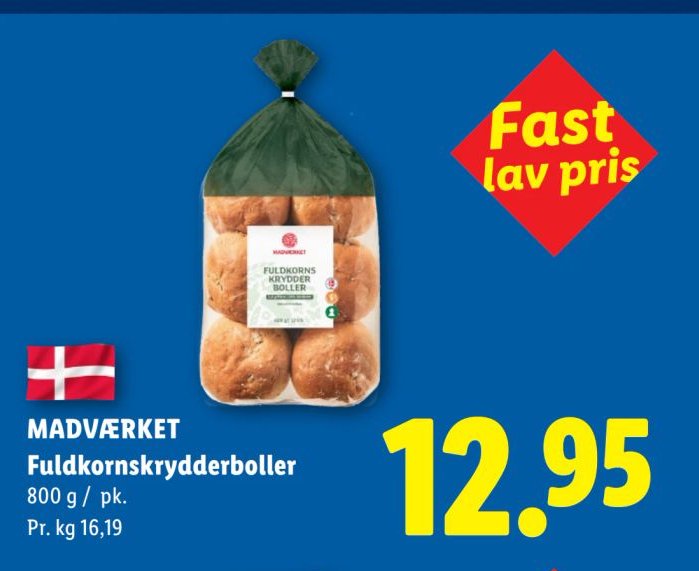 MADVÆRKET Fuldkornskrydderboller 800 g / pk. – Lidl