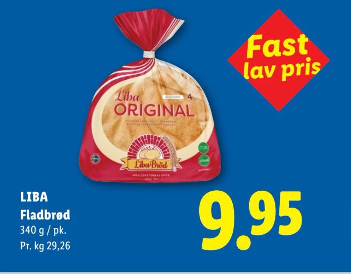 LIBA Fladbrød 340 g / pk. – Lidl