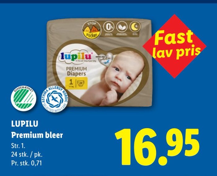 LUPILU Premium bleer Str. 1. 24 stk. / pk. – Lidl
