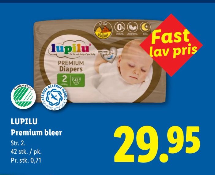LUPILU Premium bleer Str. 2. 42 stk. / pk. – Lidl