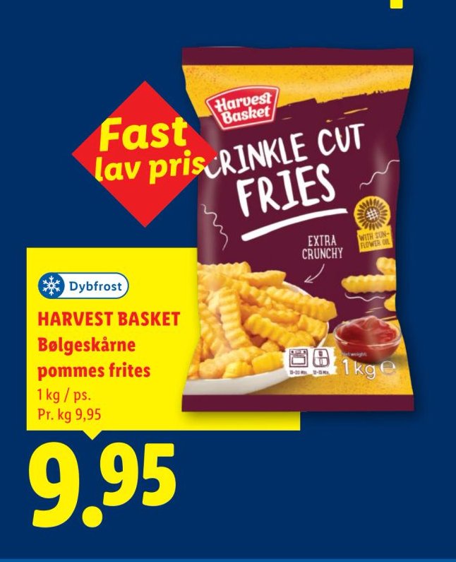 HARVEST BASKET Bølgeskårne pommes frites – Lidl