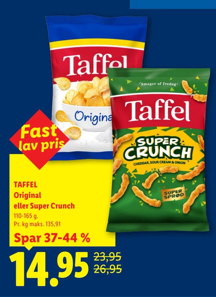 TAFFEL Original eller Super Crunch 110-165 g – Lidl