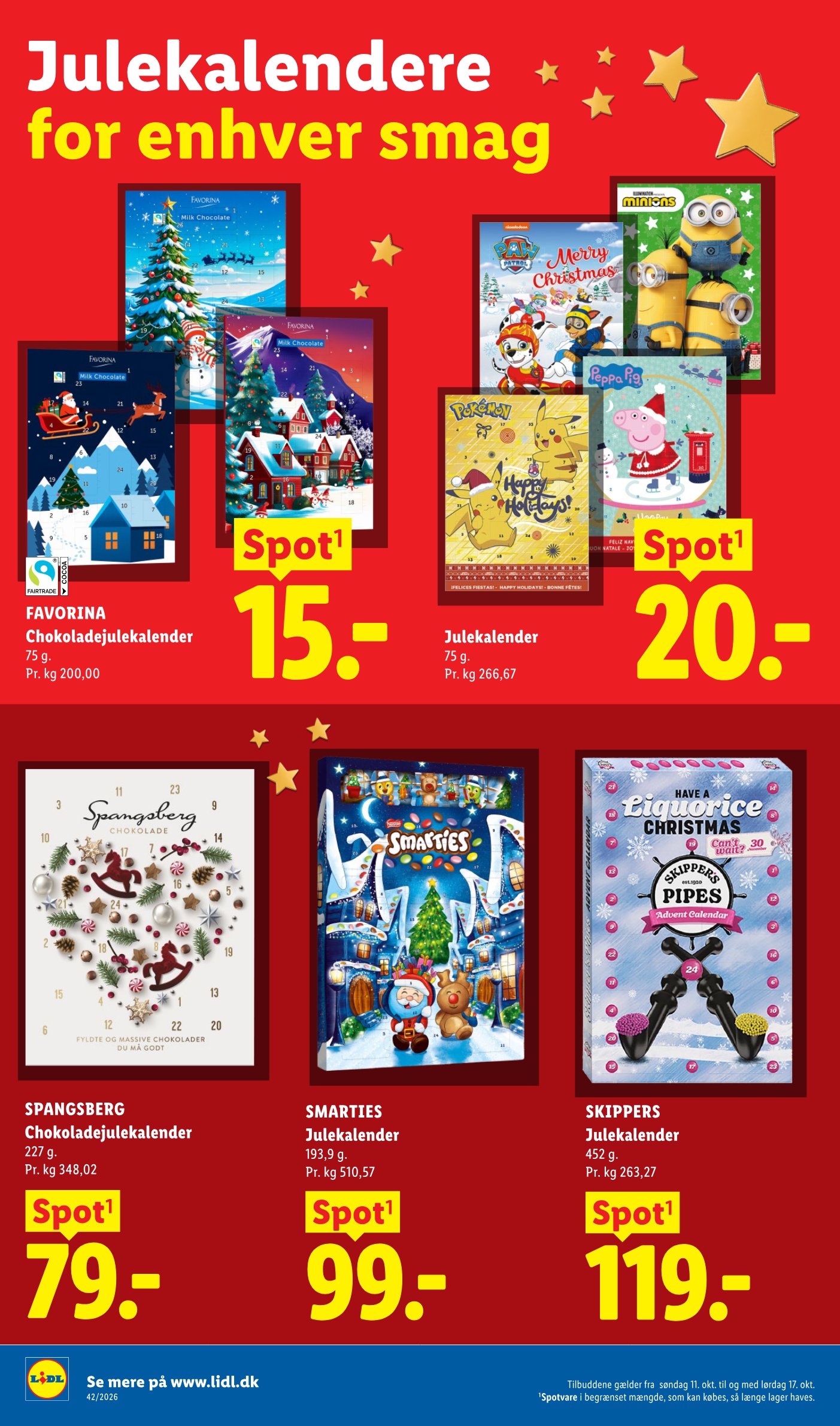 FAVORINA Chokoladejulekalender – Lidl