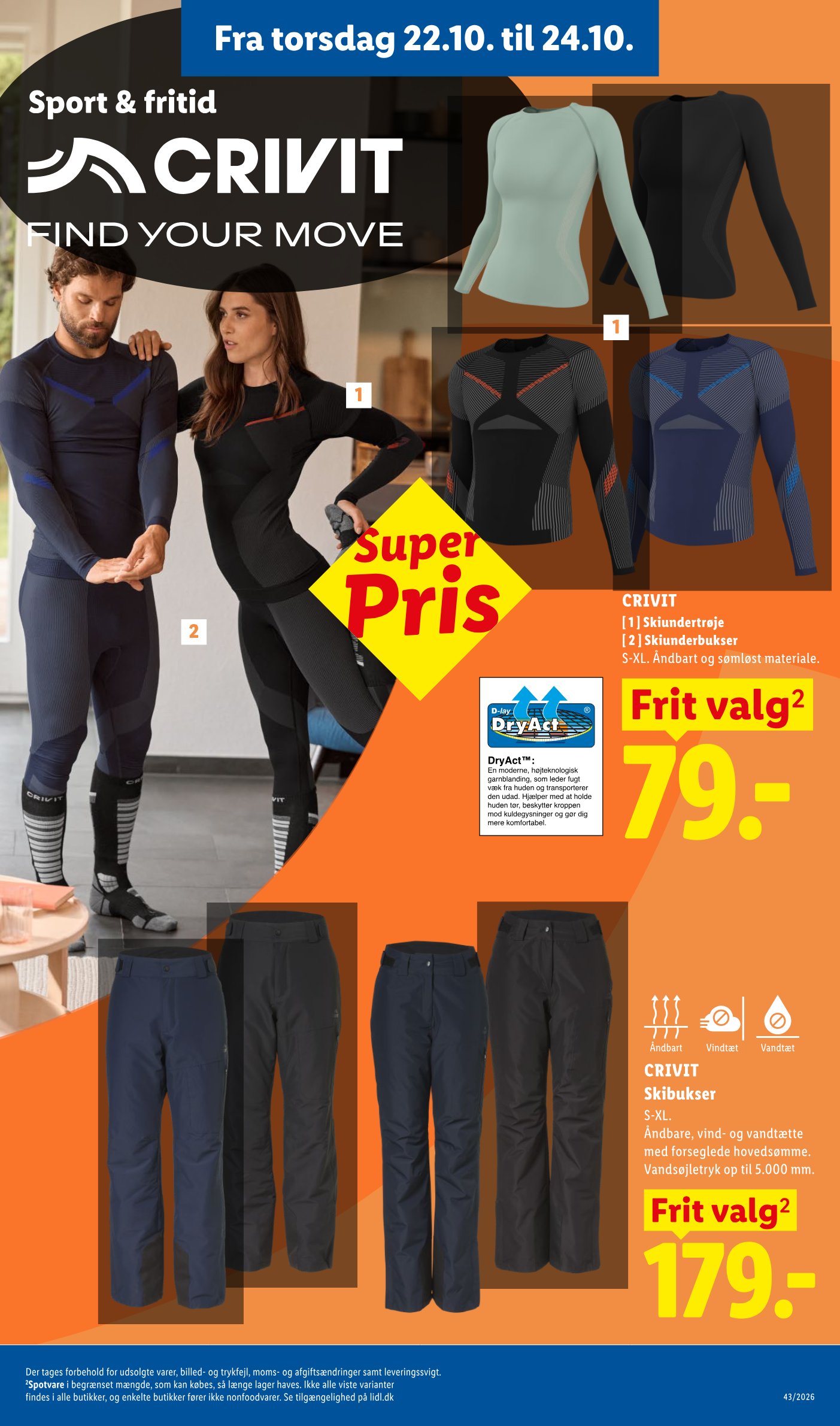 CRIVIT Skiunderbukser – Lidl