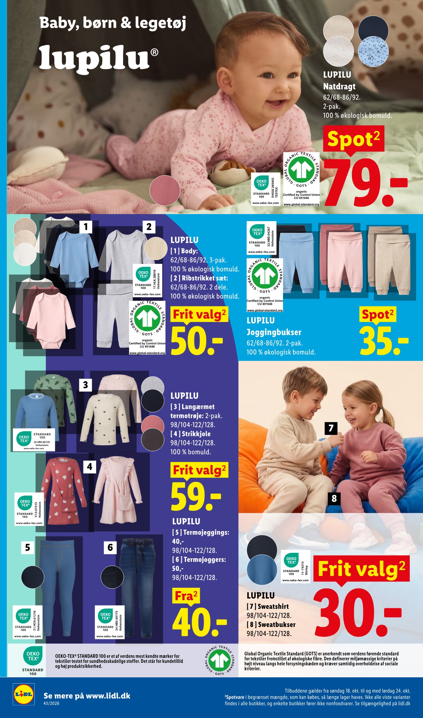 LUPILU Sweatbukser – Lidl
