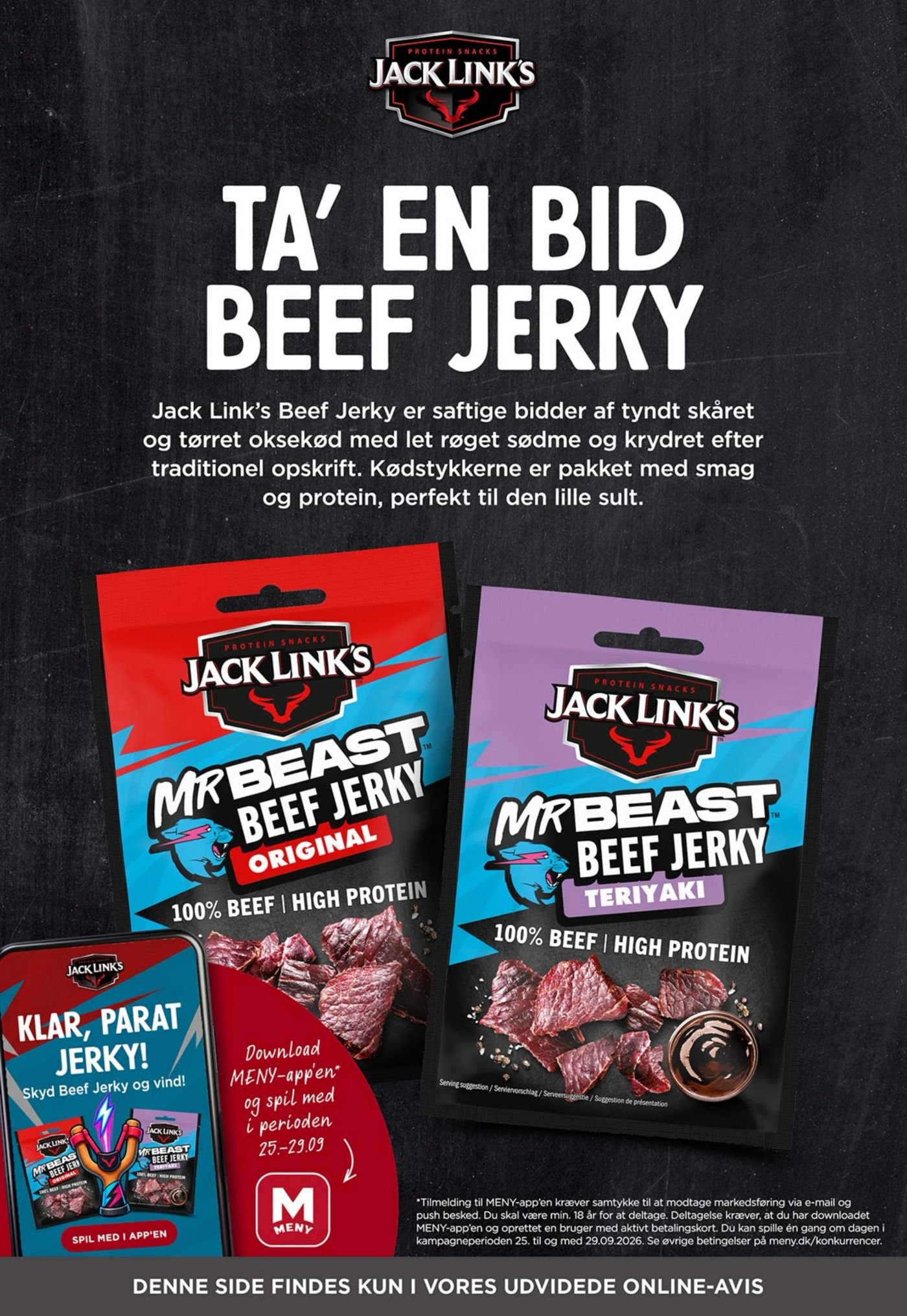 Jack Link's Mr Beast Beef Jerky Teriyaki – Meny