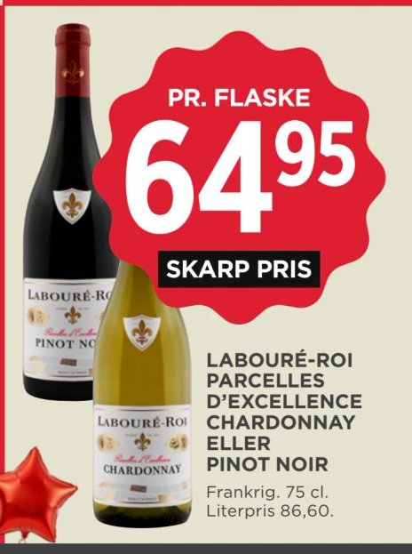 LABOURÉ-ROI PARCELLES D'EXCELLENCE CHARDONNAY ELLER PINOT NOIR – Meny