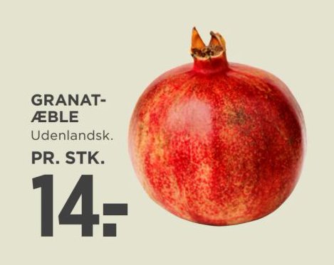 GRANATÆBLE Udenlandsk. PR. STK. – Meny