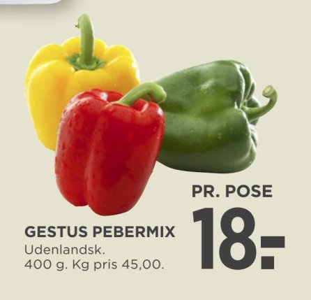 GESTUS PEBERMIX Udenlandsk. 400 g. – Meny