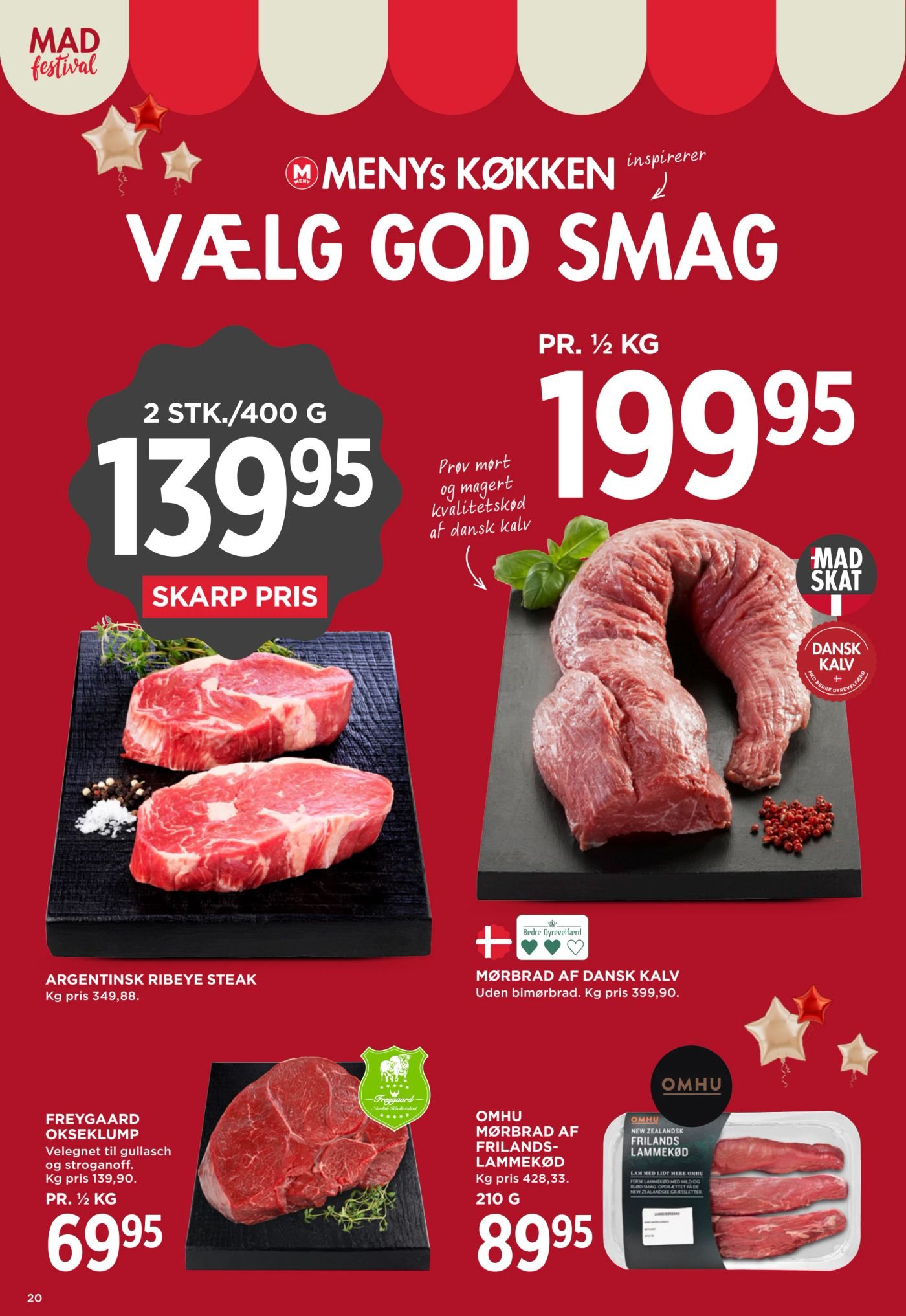 FREDSGAARD OKSEKLUMP PR. ½ KG – Meny