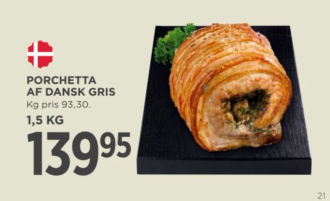 PORCHETTA AF DANSK GRIS – Meny