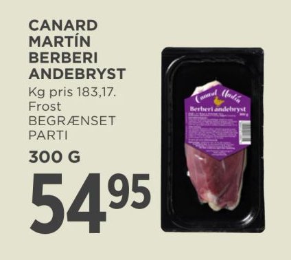 CANARD MARTIN BERBERI ANDEBRYST 300 G – Meny