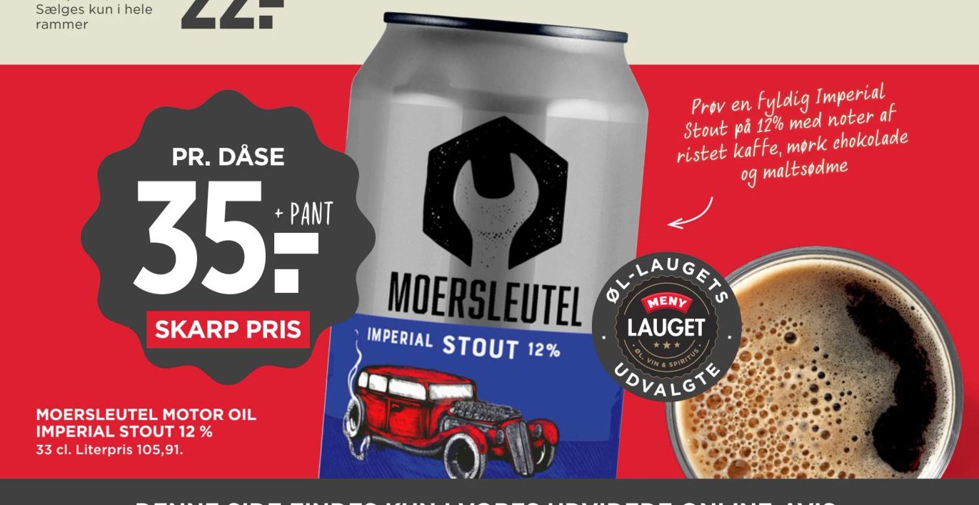 MOERSLEUTEL MOTOR OIL IMPERIAL STOUT 12 % 33 cl. – Meny