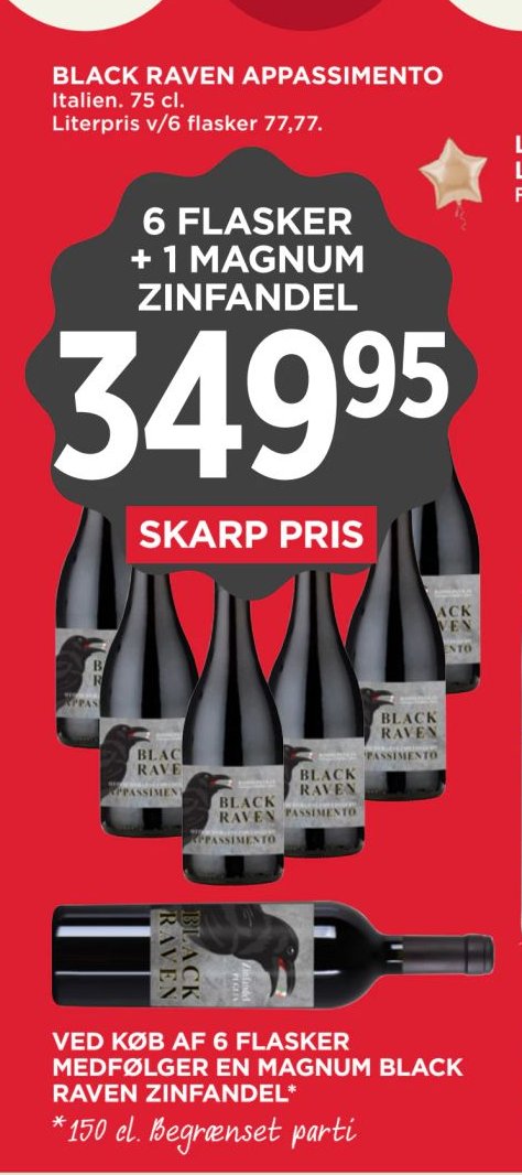 BLACK RAVEN APPASSIMENTO Italien 75 cl. – Meny