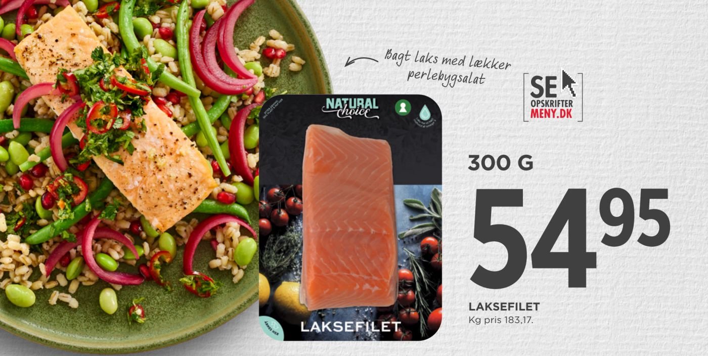 LAKSEFILET – Meny