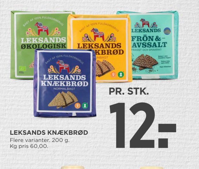 LEKSANDS KNÆKBRØD – Meny