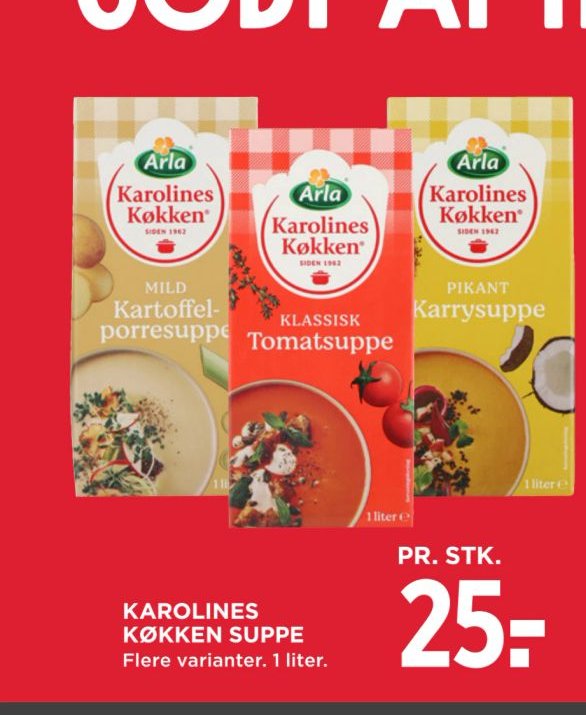 KAROLINES KØKKEN SUPPE – Meny