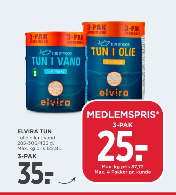 ELVIRA TUN – Meny